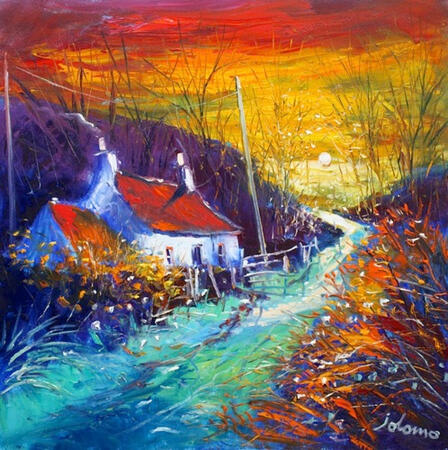 jolomo -- "Autumn Sunset at Dunrostan Knapdale"